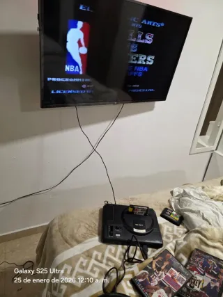 Sega Mega Drive mas mando funcionando sin AC