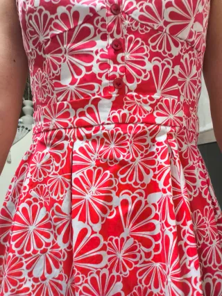 Vestido estampado verano corte romántico