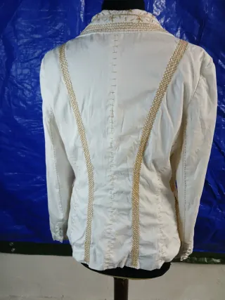 Giacca donna bianca con ricami