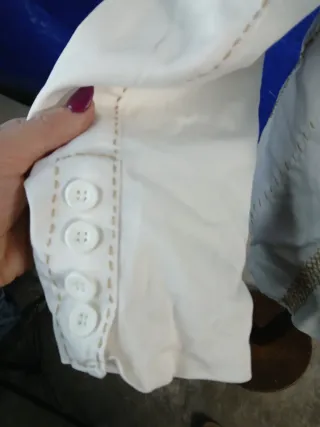 Giacca donna bianca con ricami