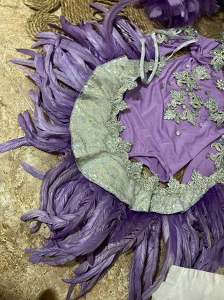 Disfraz Carnaval Morado y Plateado