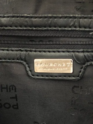 Bolso negro marca Pourchet
