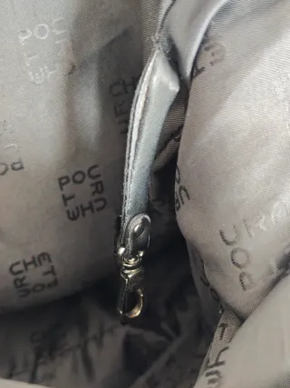 Bolso negro marca Pourchet