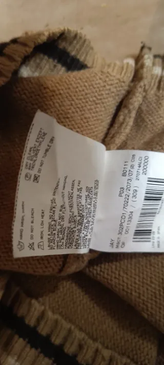 Chaleco de lana Burberry Beige y Marrón