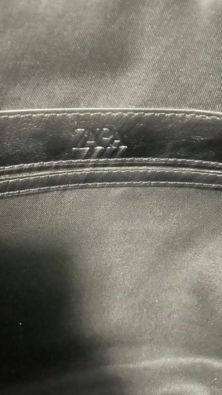 Bolso Zara Negro Piel Sintética