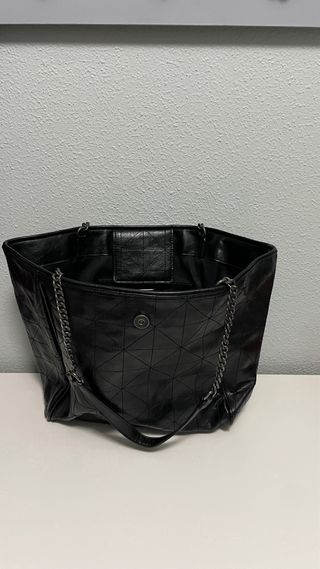 Bolso Zara Negro Piel Sintética