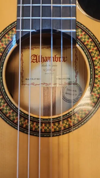 Guitarra Alhambra 7fc amplificada