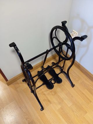 Patas Máquina Coser Hierro Vintage Negra