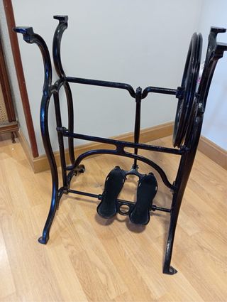 Patas Máquina Coser Hierro Vintage Negra