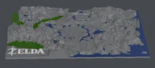 Mapa 3D Zelda Breath of the Wild