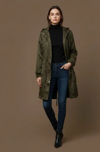 Parka Massimo Dutti Verde Oliva