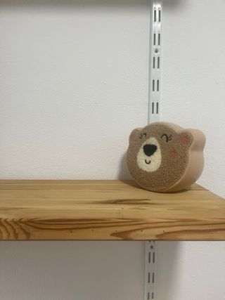 Conjunto Estanterías y Escritorio Madera Pino.