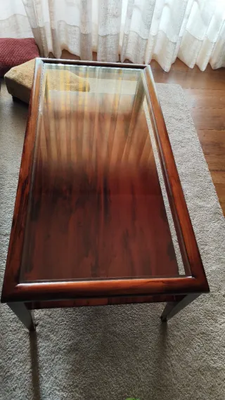 Sofá 3 plazas, sillón y mesa centro