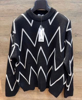 Maglioncino nero e bianco made in Italy