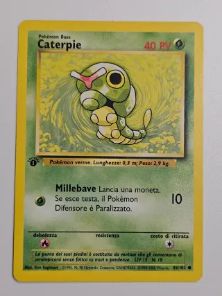 Carta Pokémon Caterpie Base 45/102