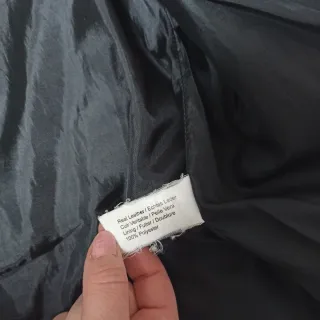 Chaqueta Piel Mujer Negra Talla S