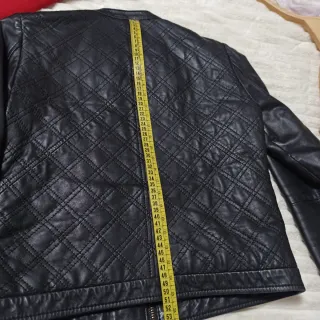 Chaqueta Piel Mujer Negra Talla S
