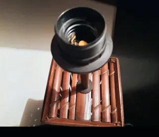 Lámpara de mesa de bambú