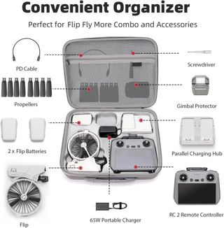 NUEVO! Funda DJI Flip Gris Impermeable Portátil