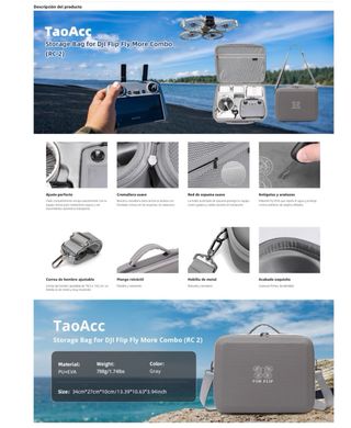 NUEVO! Funda DJI Flip Gris Impermeable Portátil