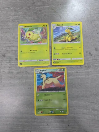 Cartas Pokémon Chikorita y Bayleef