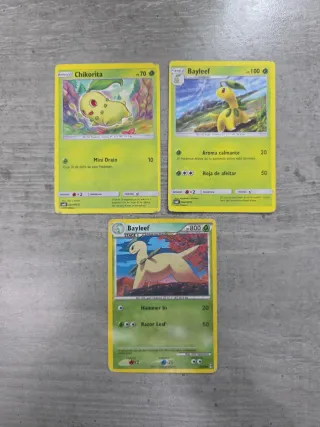 Cartas Pokémon Chikorita y Bayleef
