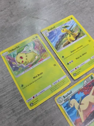 Cartas Pokémon Chikorita y Bayleef