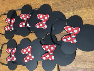 Pizarra decirativa Minnie para fiestas 7 ud /10 €