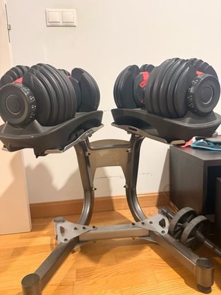 Mancuernas Ajustables wonderfi y Banco