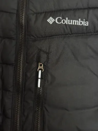 Abrigo Columbia Negro con borrego gris