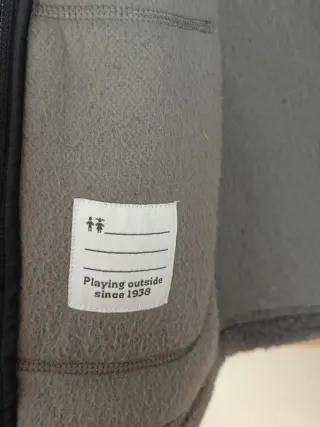 Abrigo Columbia Negro con borrego gris