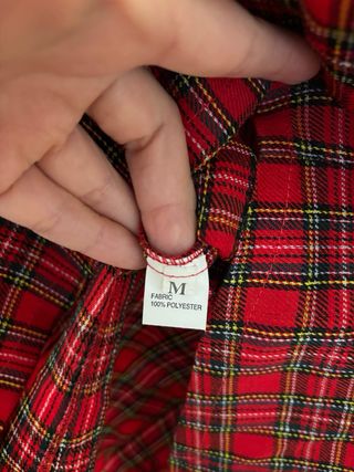 Disfraz Colegiala Rojo y Blanco