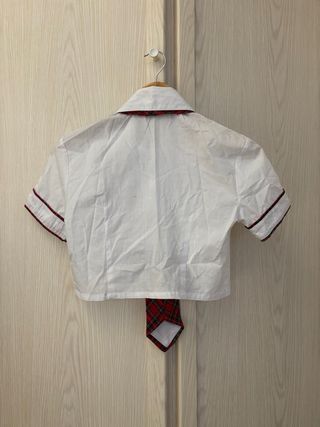 Disfraz Colegiala Rojo y Blanco