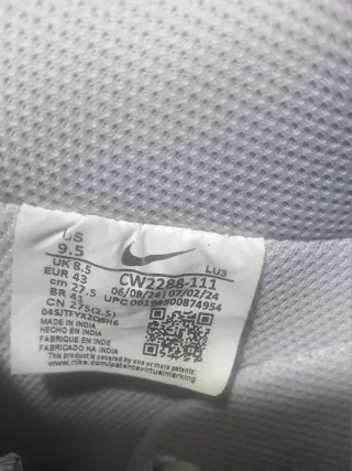 Scarpe Nike Air Grigie/Bianche Tg 43