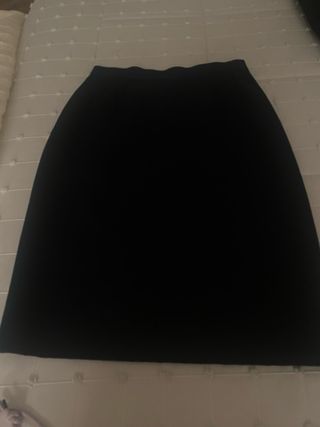 Traje Balenciaga Chaqueta y Falda Negro