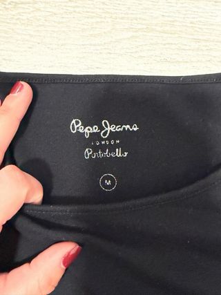 Camiseta Pepe Jeans manga larga negra