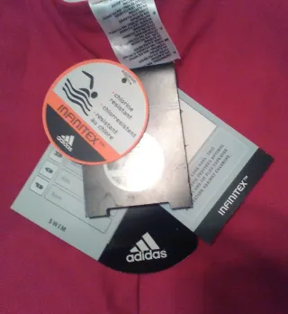 Bañador Adidas Rojo Talla 42 Nuevo