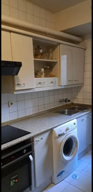 Muebles de cocina - gris y blanco