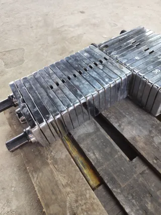 Torre de placas de pesas