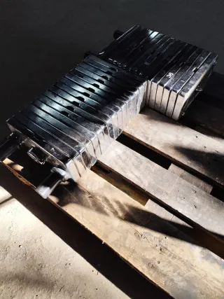 Torre de placas de pesas