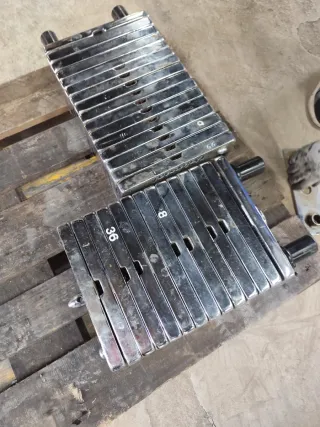 Torre de placas de pesas