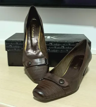 Zapatos de tacón PAKER piel marrón talla 40