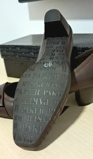 Zapatos de tacón PAKER piel marrón talla 40