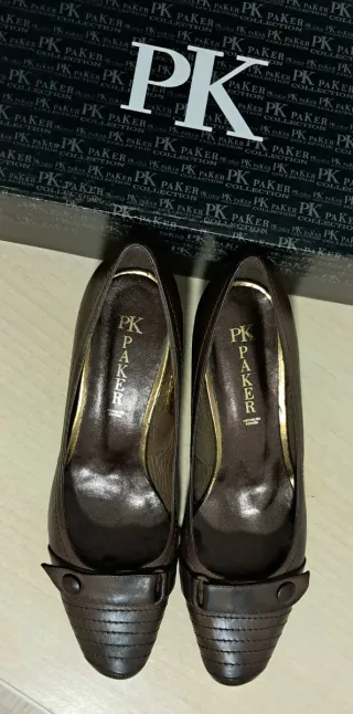 Zapatos de tacón PAKER piel marrón talla 40