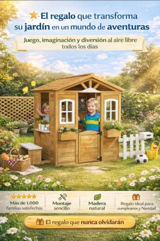 Casa de madera para jugar