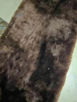 Abrigo piel 100% natural muy suave