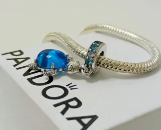 Charm Pandora Tortuga Azul.