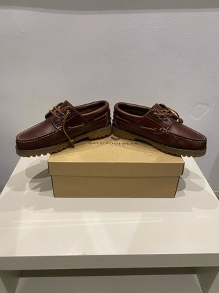 Zapatos náuticos nuevos de 100% piel