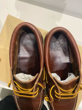 Zapatos náuticos nuevos de 100% piel