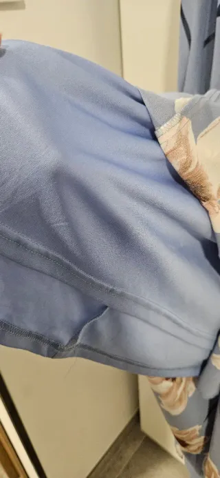 Vestido largo floral azul talla XXL